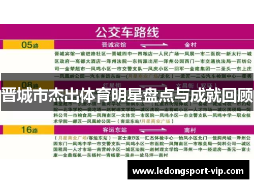 晋城市杰出体育明星盘点与成就回顾